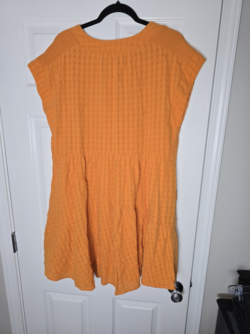 Maeve Anthropologie Juliet Orange Cotton Tunic Dress Size Large - Picture 6 of 10
